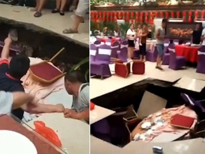 اضغط لمشاهدة الفيديو: حفل تبتلع حفل زفاف في الصين!